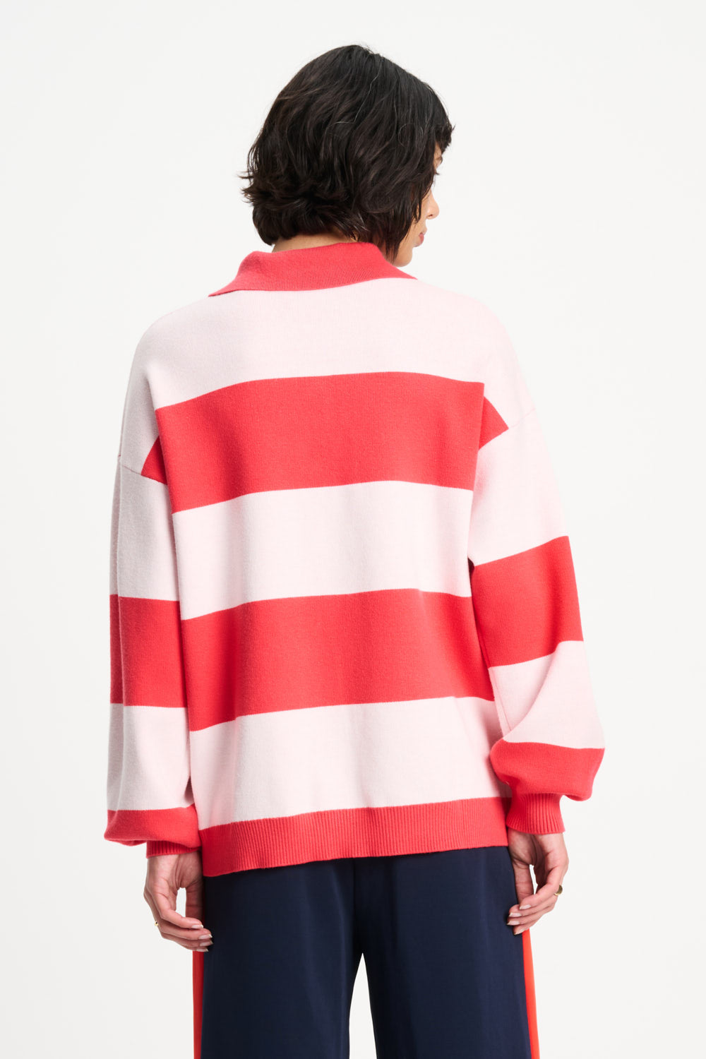 Pom Amsterdam - Polo Striped Pullover