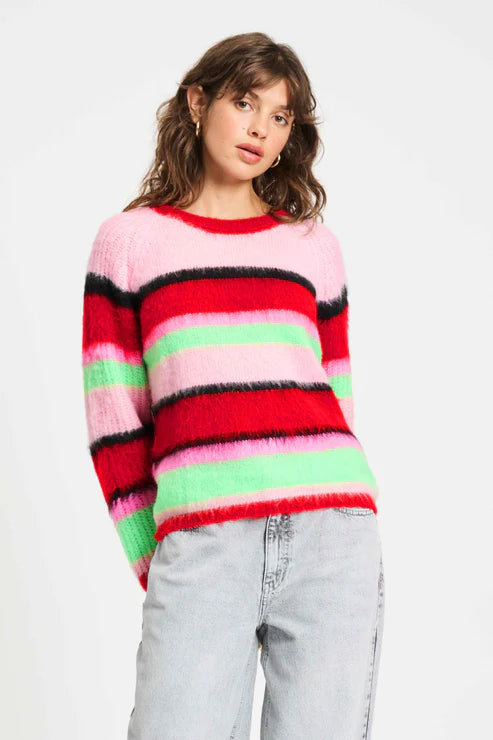 Pom Amsterdam - Brushed Striped Sweater