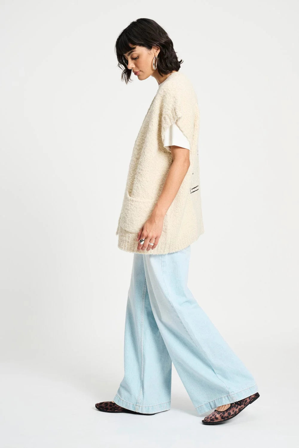 Pom Amsterdam - Le Blanc Cardigan Vest