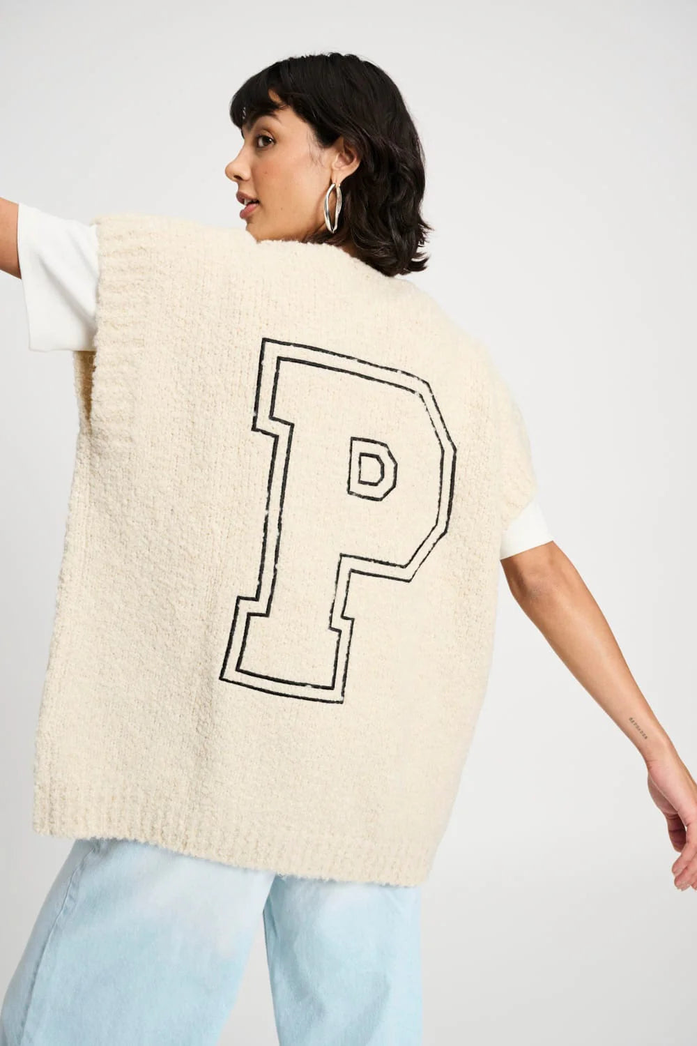 Pom Amsterdam - Le Blanc Cardigan Vest