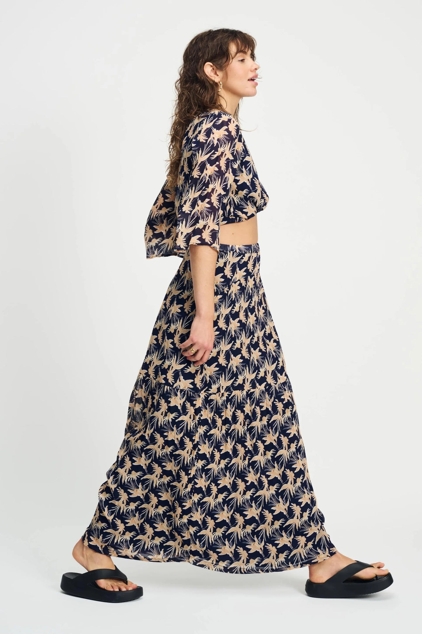 Pom Amsterdam - Floral Print Skirt