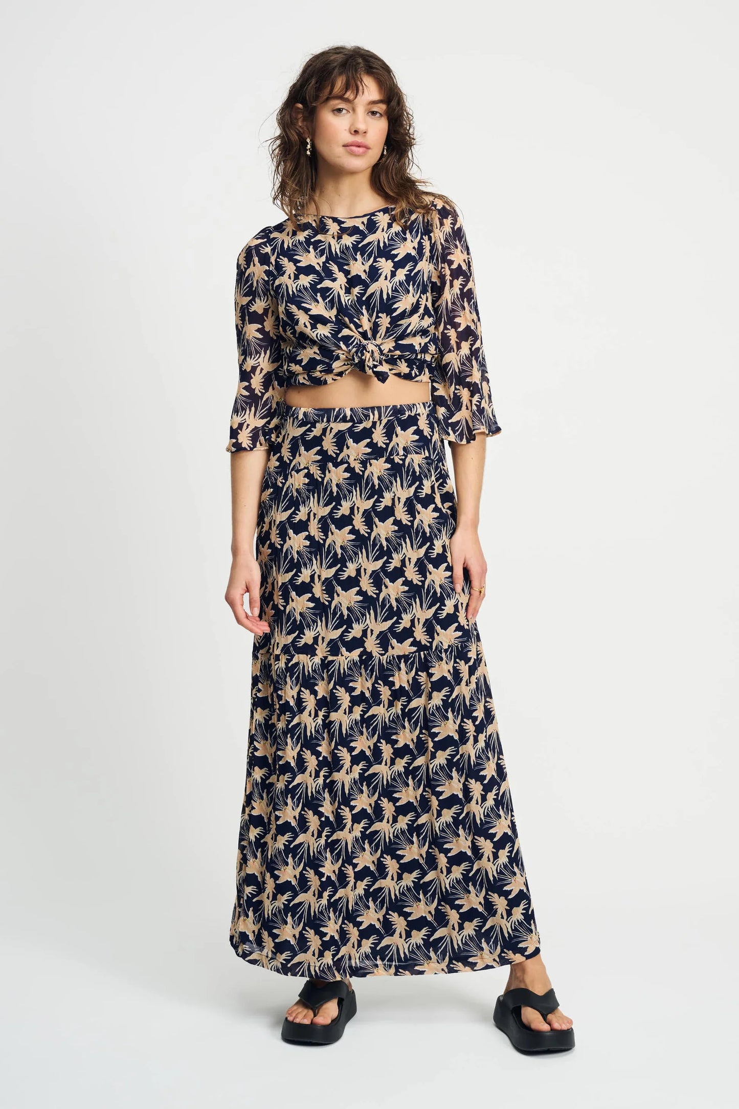 Pom Amsterdam - Floral Print Skirt