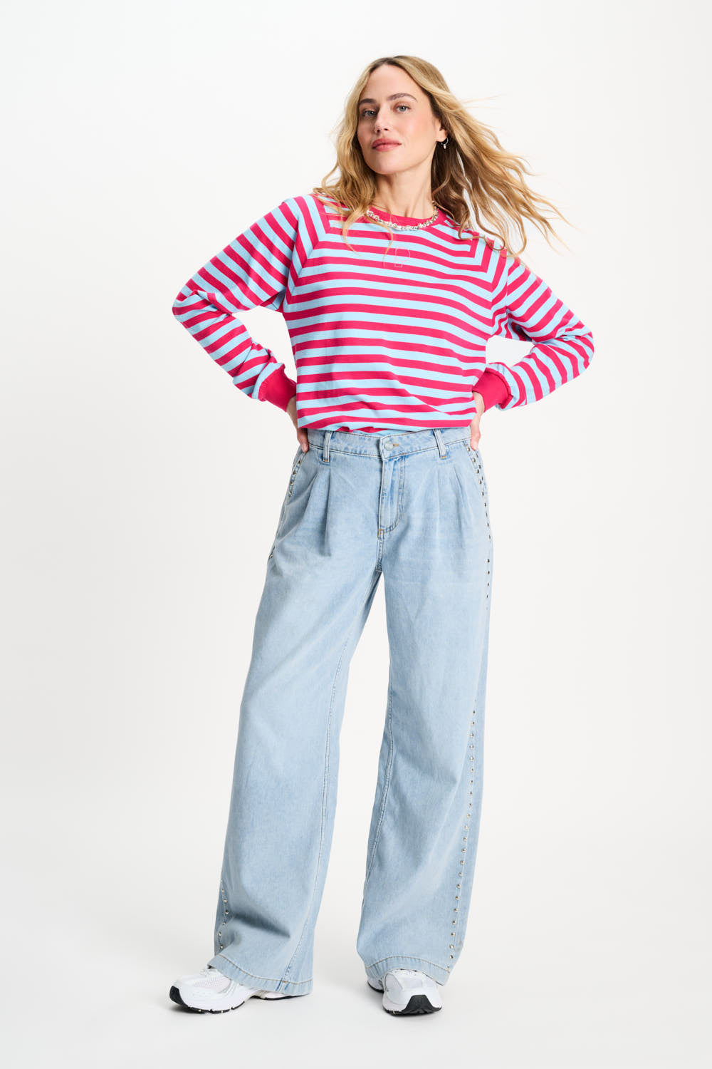 Pom Amsterdam - Long Sleeved Striped T-Shirt