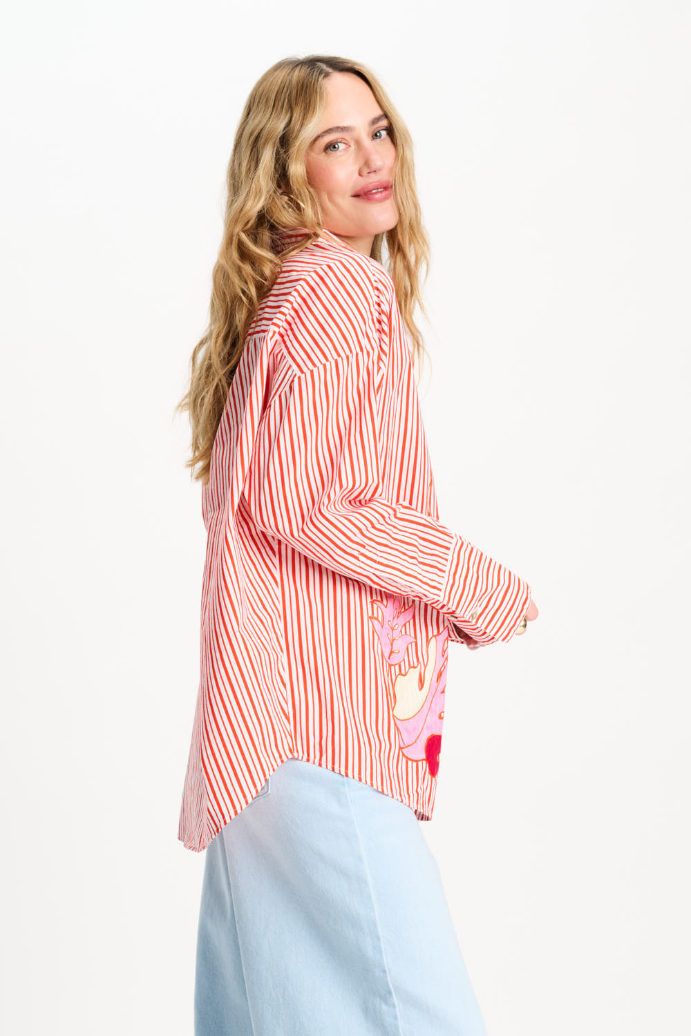 Pom Amsterdam - Poplin Striped Blouse