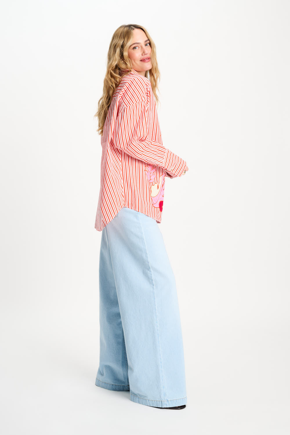 Pom Amsterdam - Poplin Striped Blouse