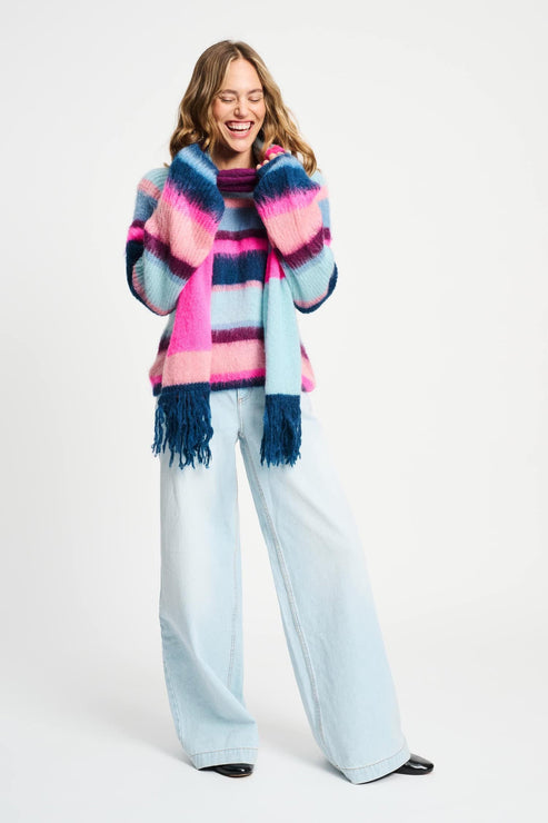 Pom Amsterdam - Brushed Striped Sweater