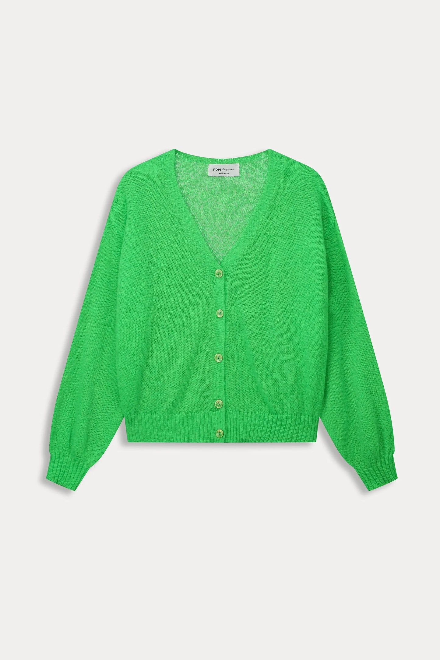 POM Amsterdam - CARDIGAN Neon Green