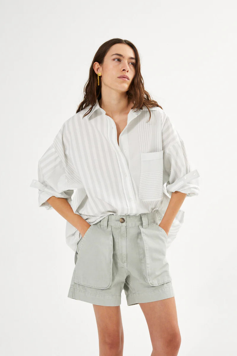 Rabens Saloner - Bobbie Medley Stripe Oversized Shirt