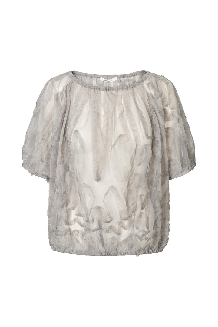 Rabens Saloner - Delva Splash Netting Elasticated Top