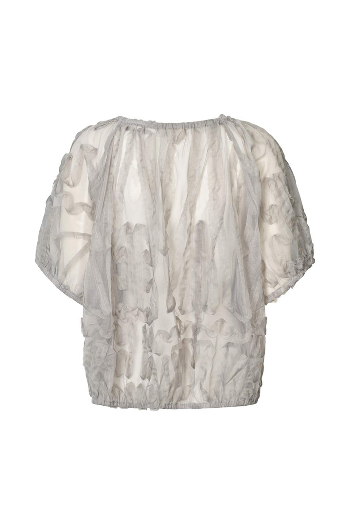 Rabens Saloner - Delva Splash Netting Elasticated Top