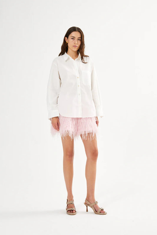 Rabens Saloner - Djana Poplin Side Gather Shirt