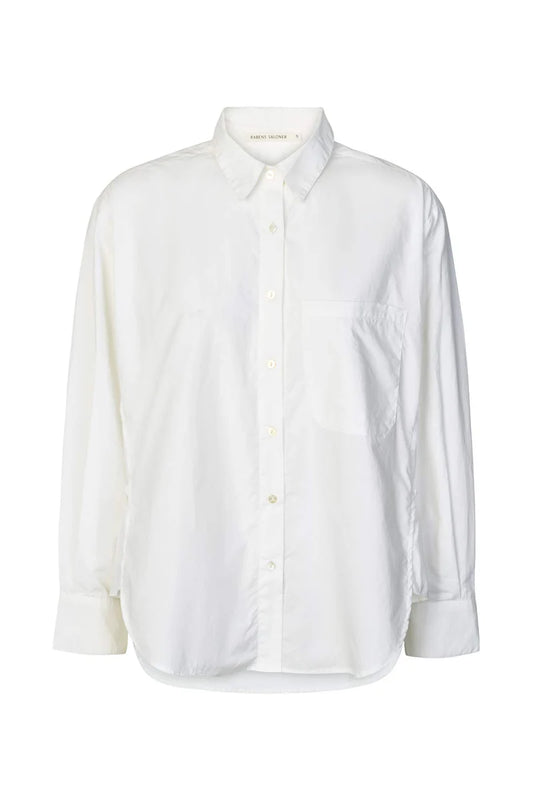 Rabens Saloner - Djana Poplin Side Gather Shirt