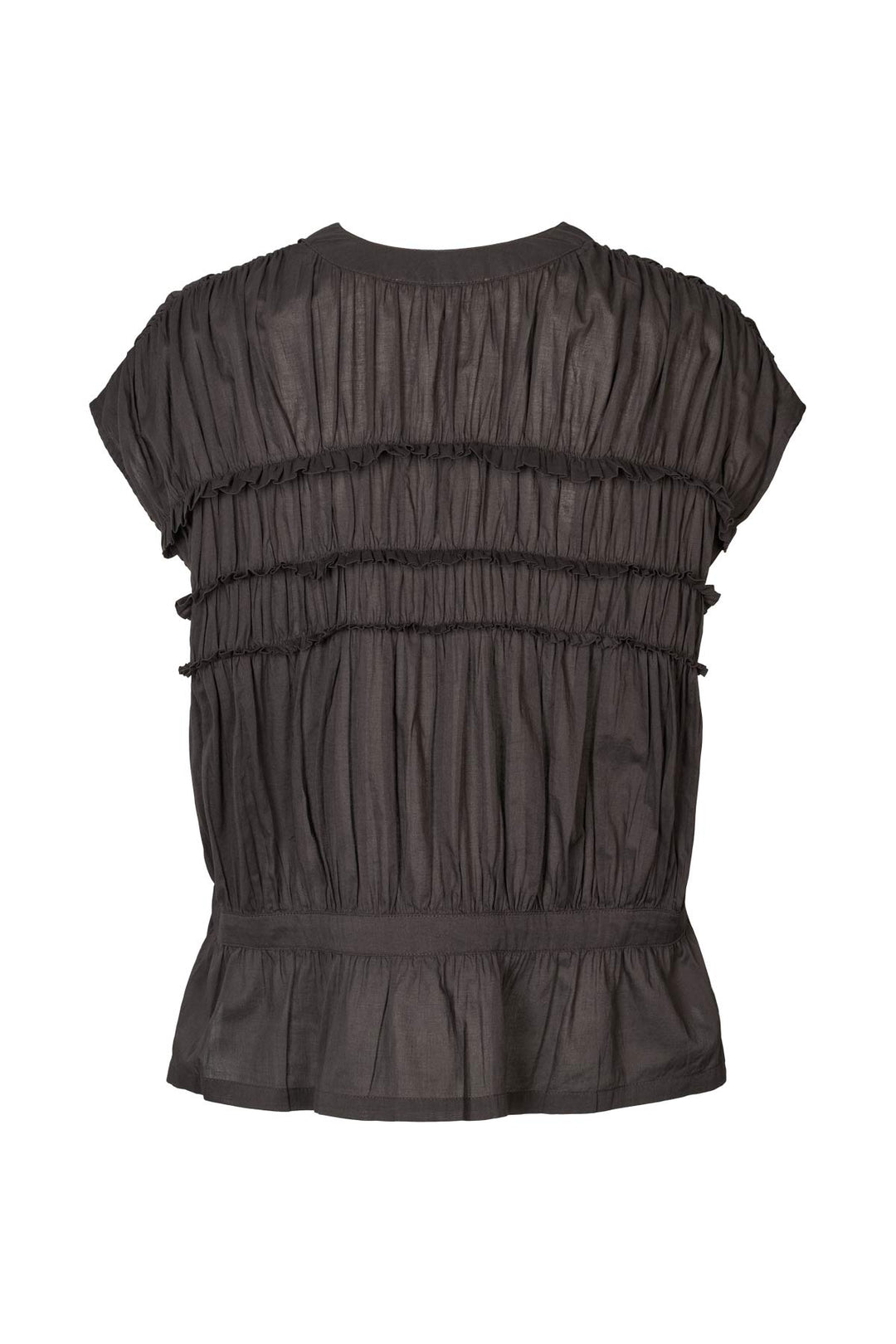 Rabens Saloner - Elenor Voile Frill Top