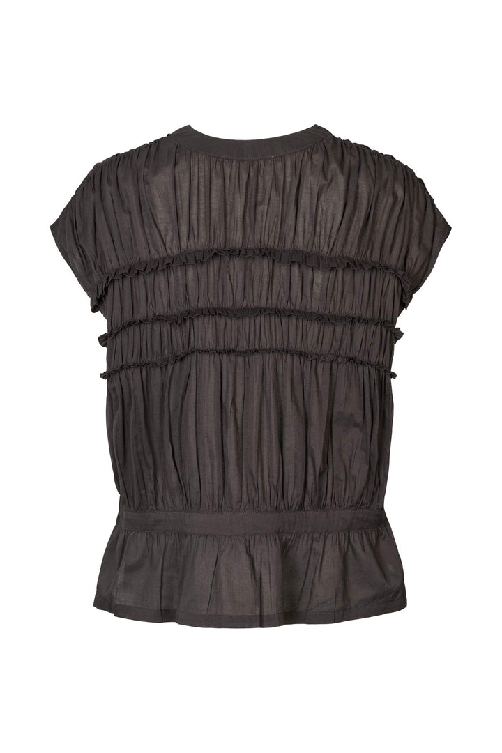 Rabens Saloner - Elenor Voile Frill Top