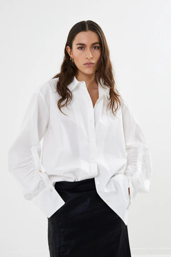 Rabens Saloner - Lourdes Poplin Cuff Detail Shirt