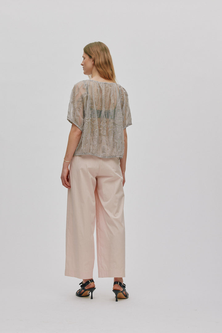 Rabens Saloner - Delva Splash Netting Elasticated Top