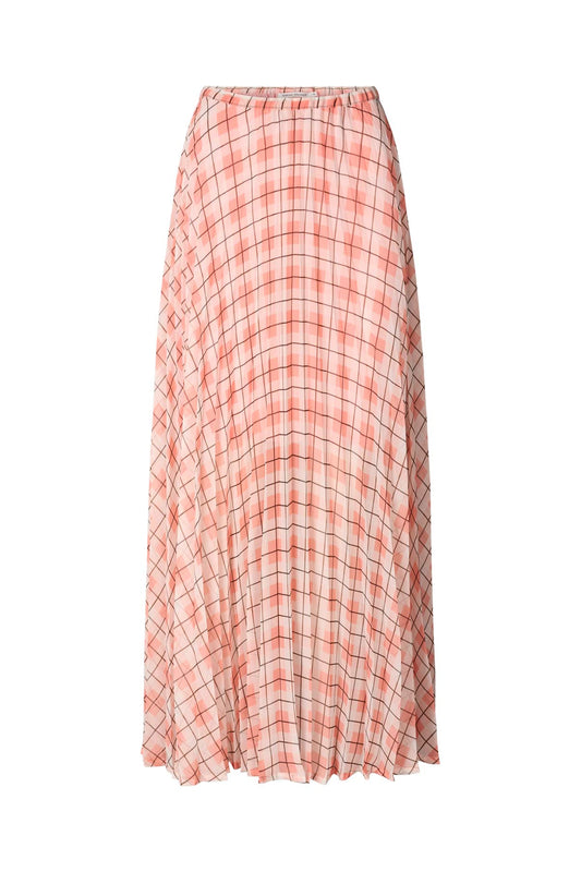 Rabens Saloner - Transparent Check Skirt