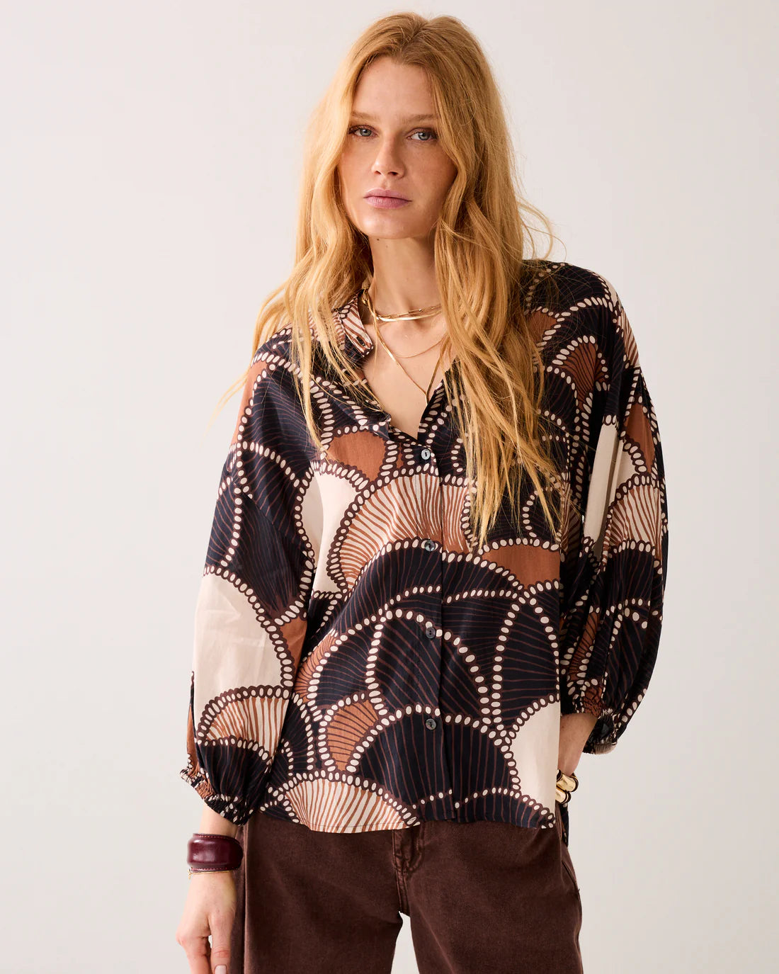 SUMMUM - All over Patterned Blouse