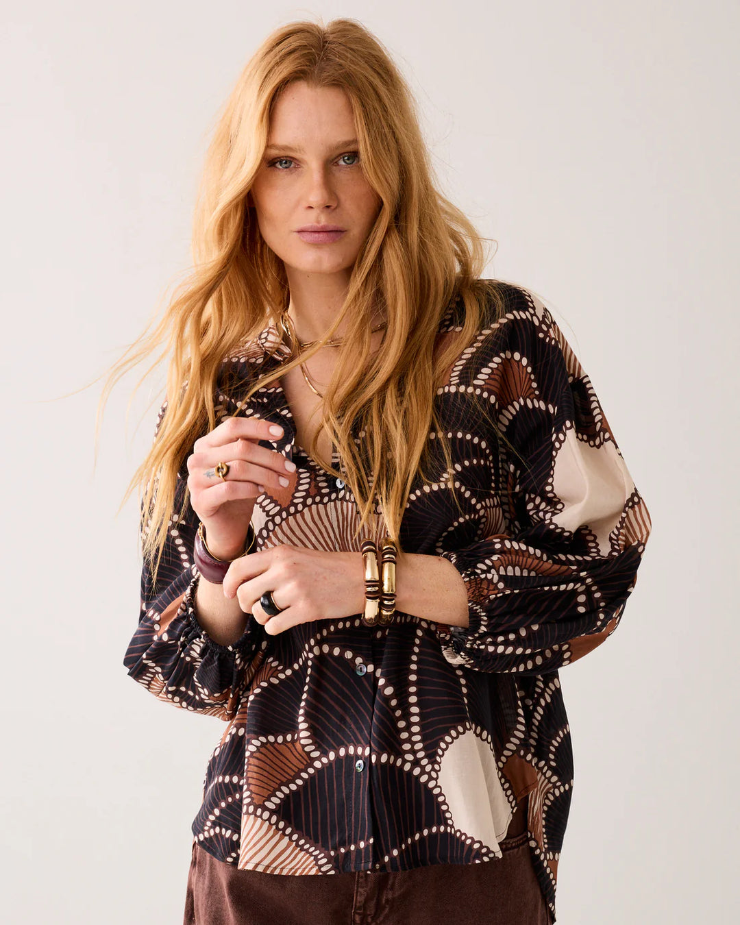 SUMMUM - All over Patterned Blouse