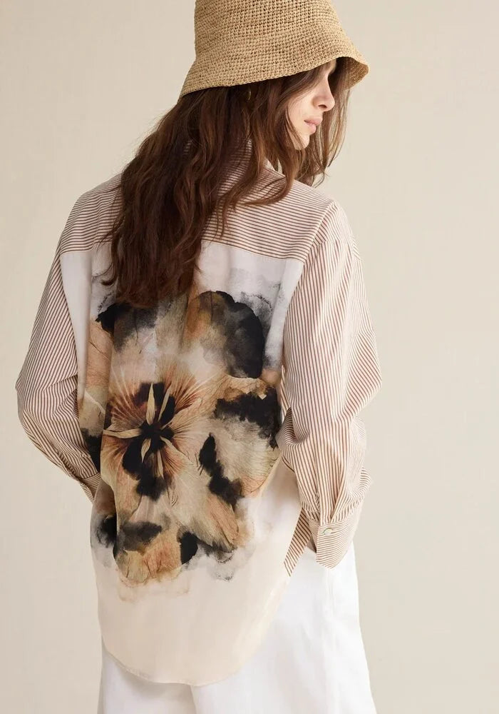 SUMMUM - Big Flower Print Blouse