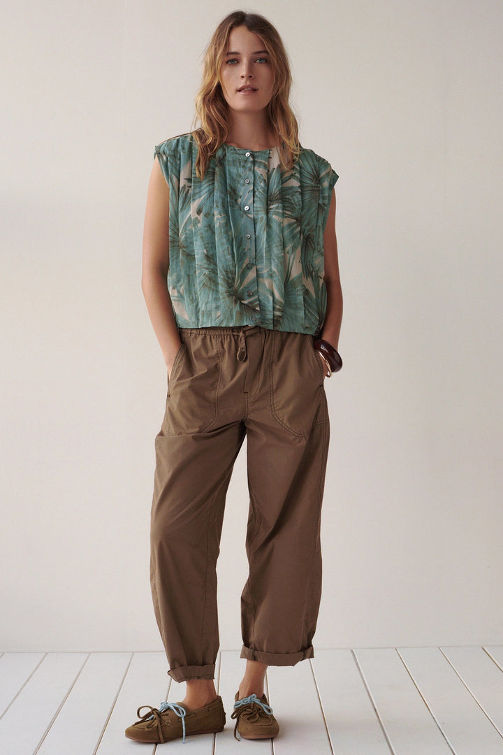 SUMMUM - Breezy Cotton Canvas Pants