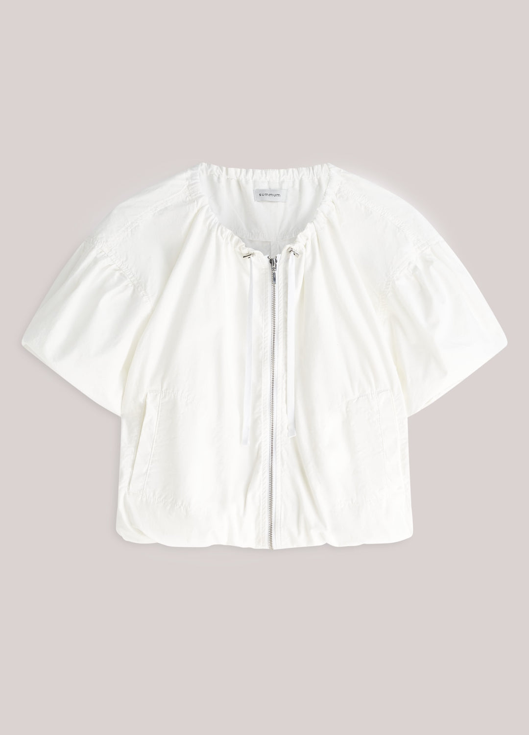 SUMMUM - Canvas Blouse with Zip