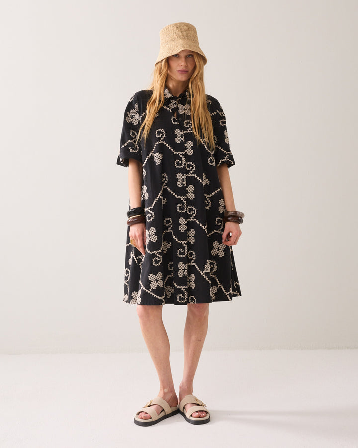 SUMMUM - Cotton Embroidered Dress
