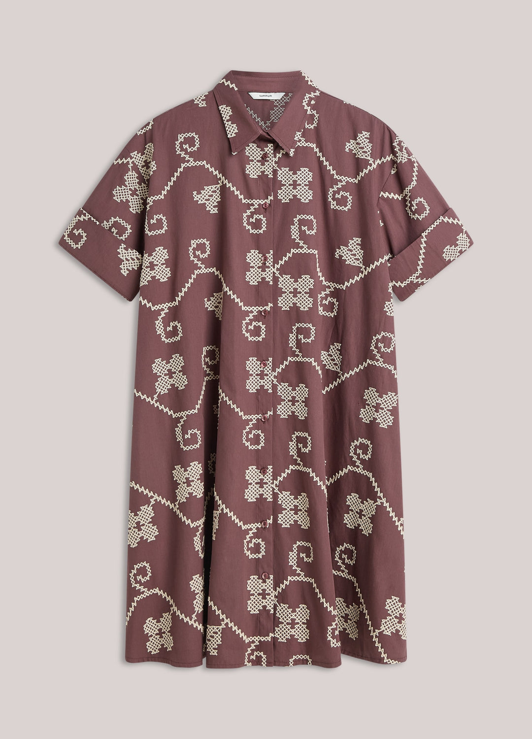 SUMMUM - Cotton Embroidered Dress
