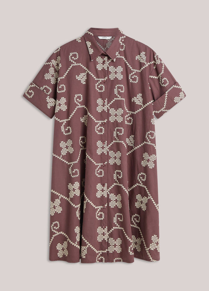 SUMMUM - Cotton Embroidered Dress