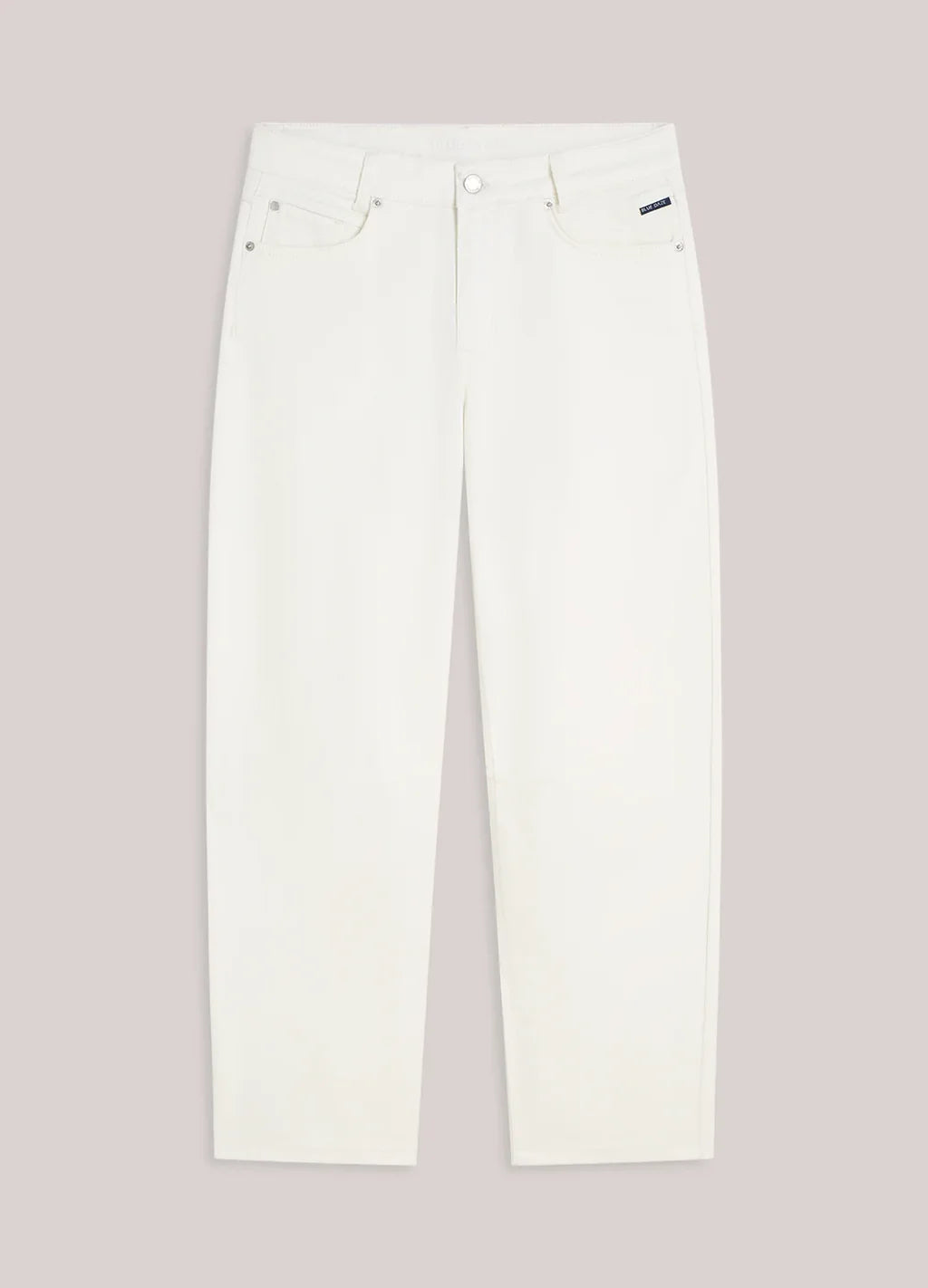 SUMMUM - Cotton Twill White Jeans
