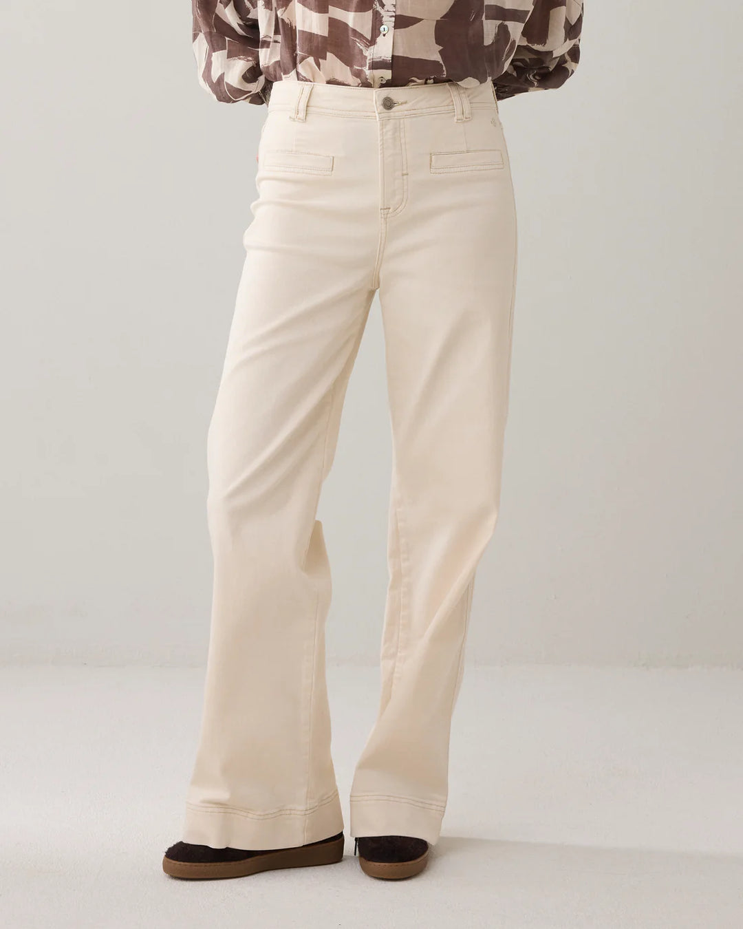 SUMMUM - Flared High-Waisted Pants