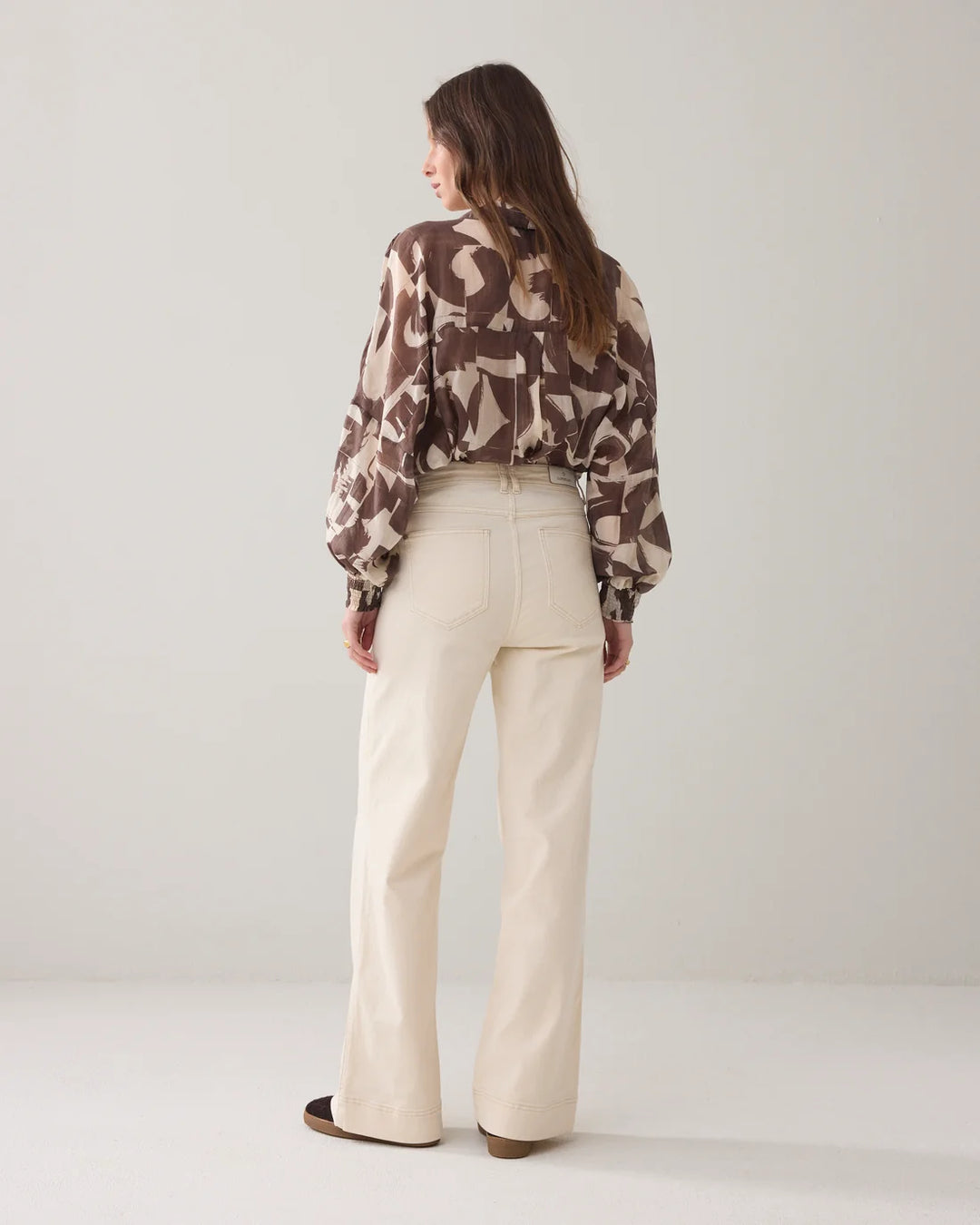 SUMMUM - Flared High-Waisted Pants