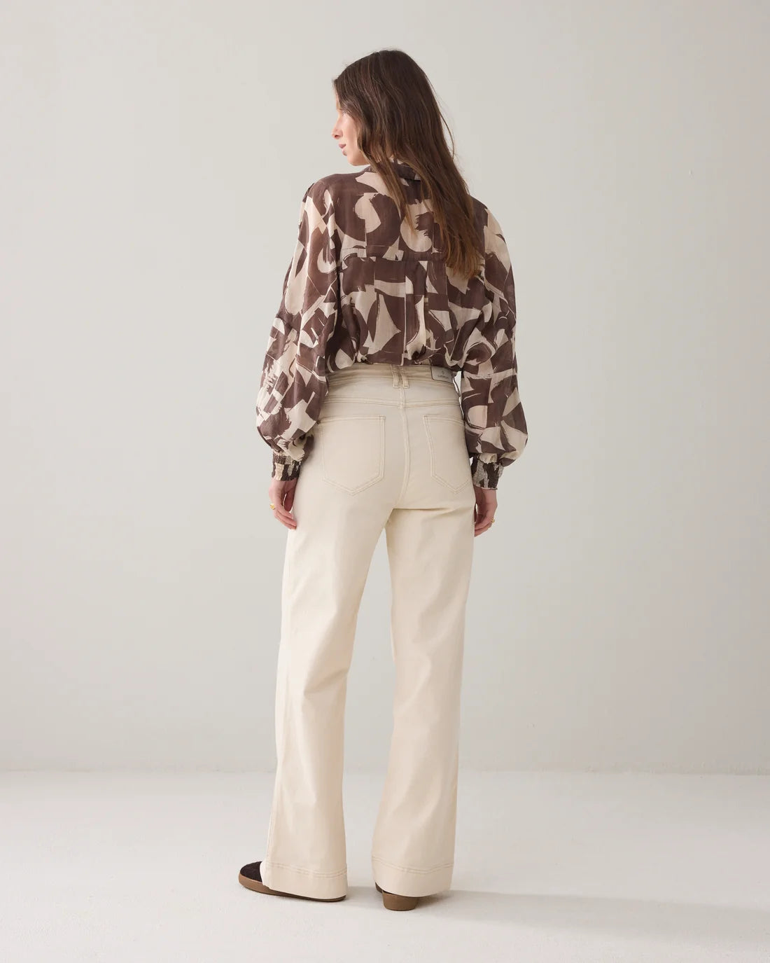 SUMMUM - Flared High-Waisted Pants
