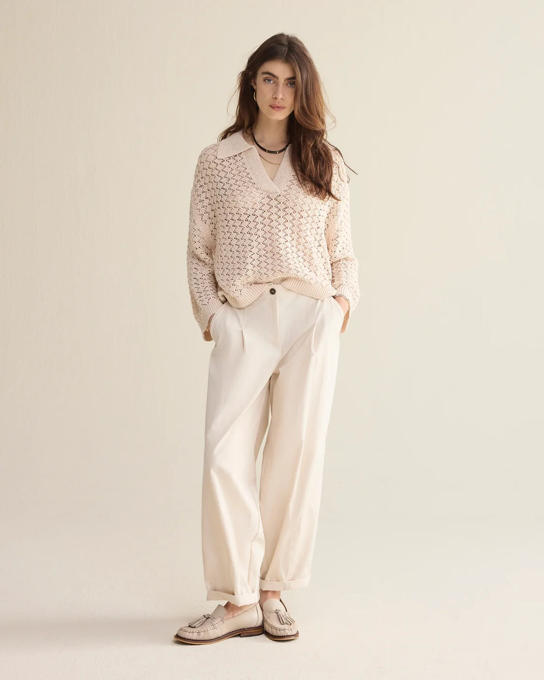 SUMMUM - Knitted Polo Jumper