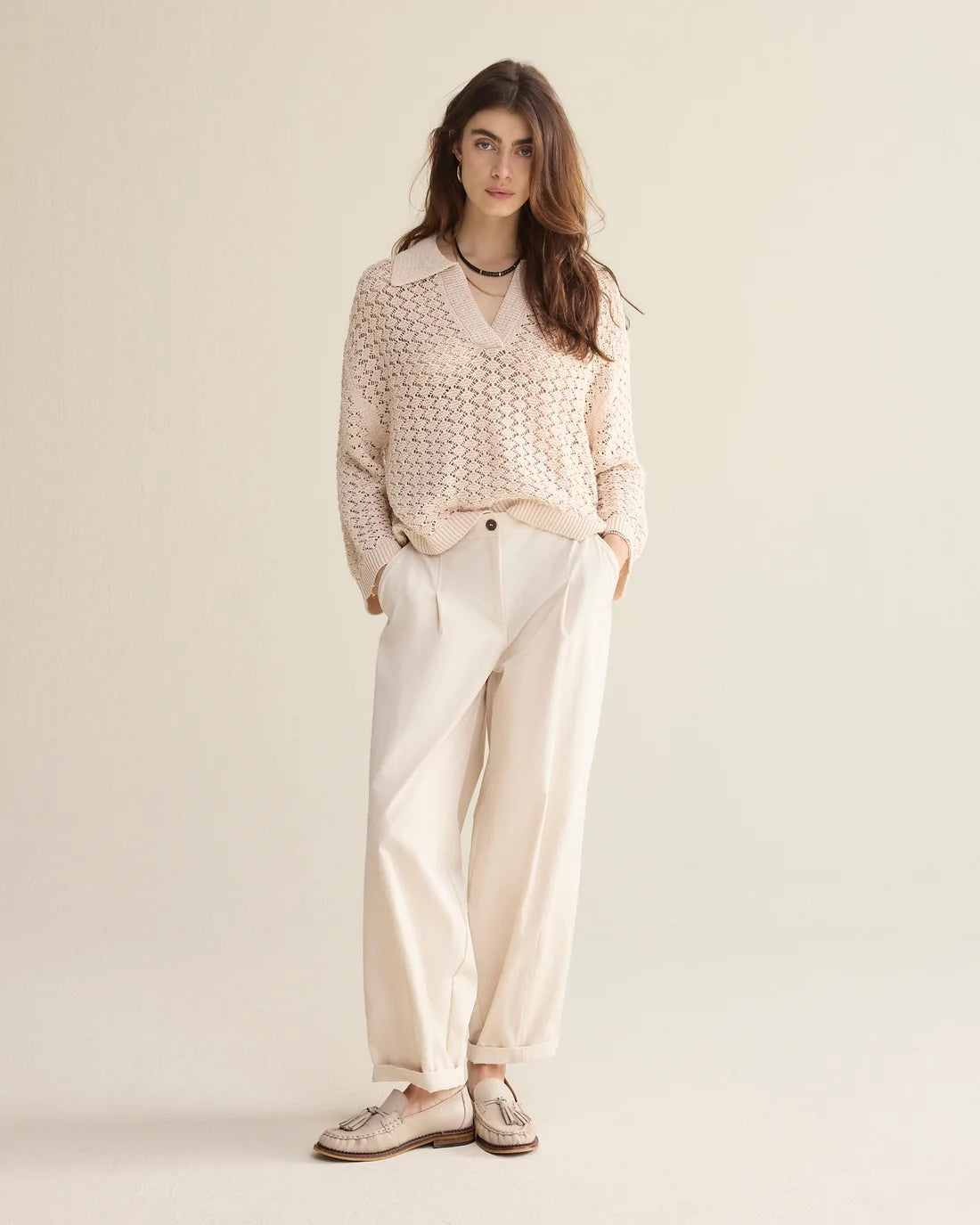 SUMMUM - Knitted Polo Jumper
