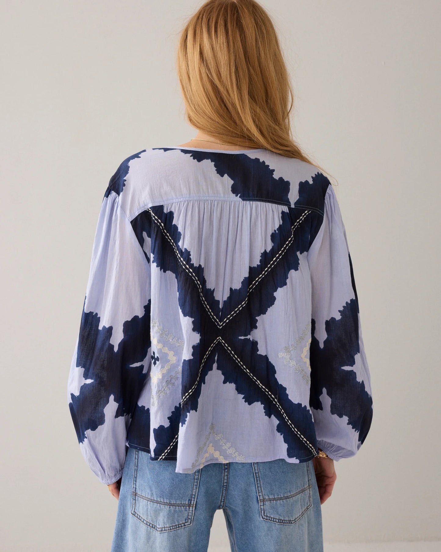 SUMMUM - Tie-dye Cotton Voile Top