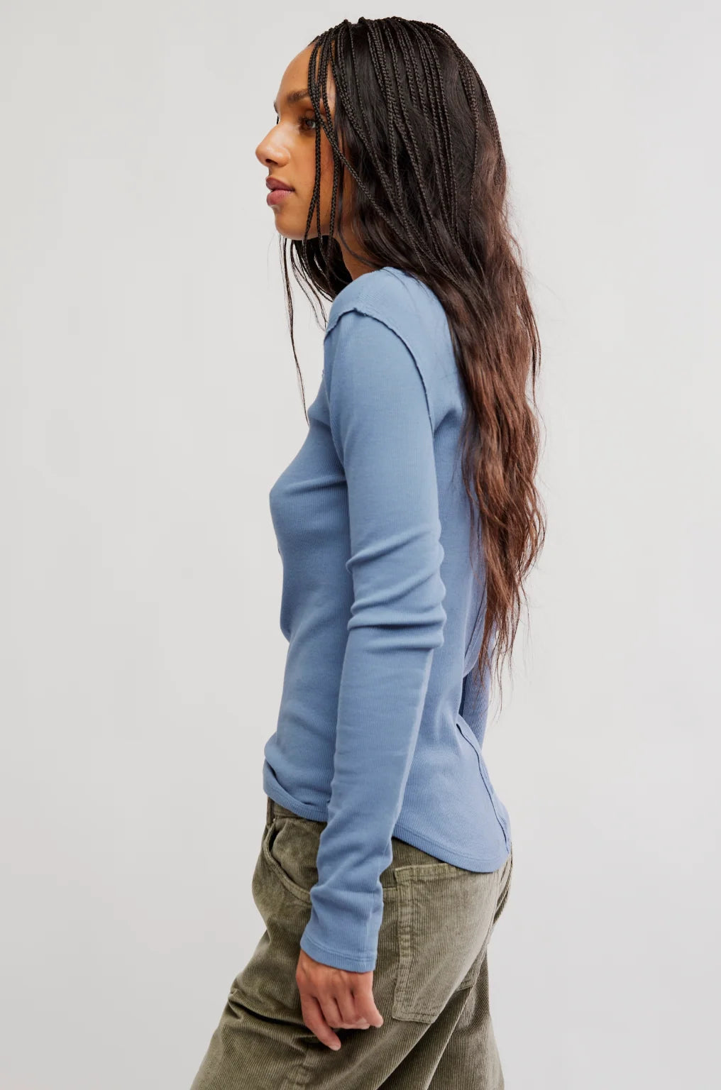 Free People - Flint Stone Jamie Henley Long Sleeve Tee