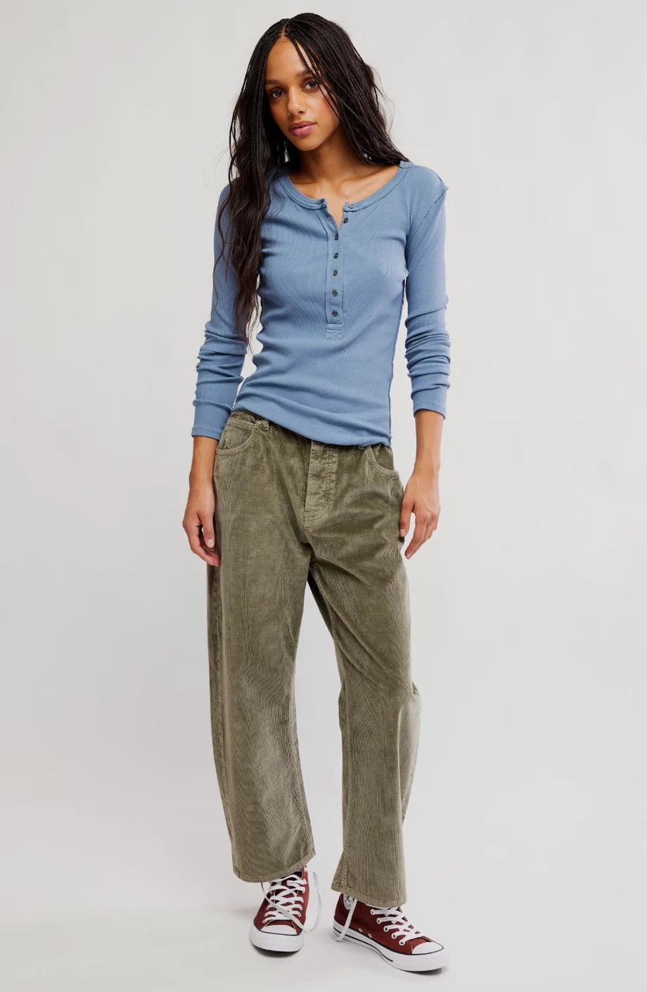 Free People - Flint Stone Jamie Henley Long Sleeve Tee