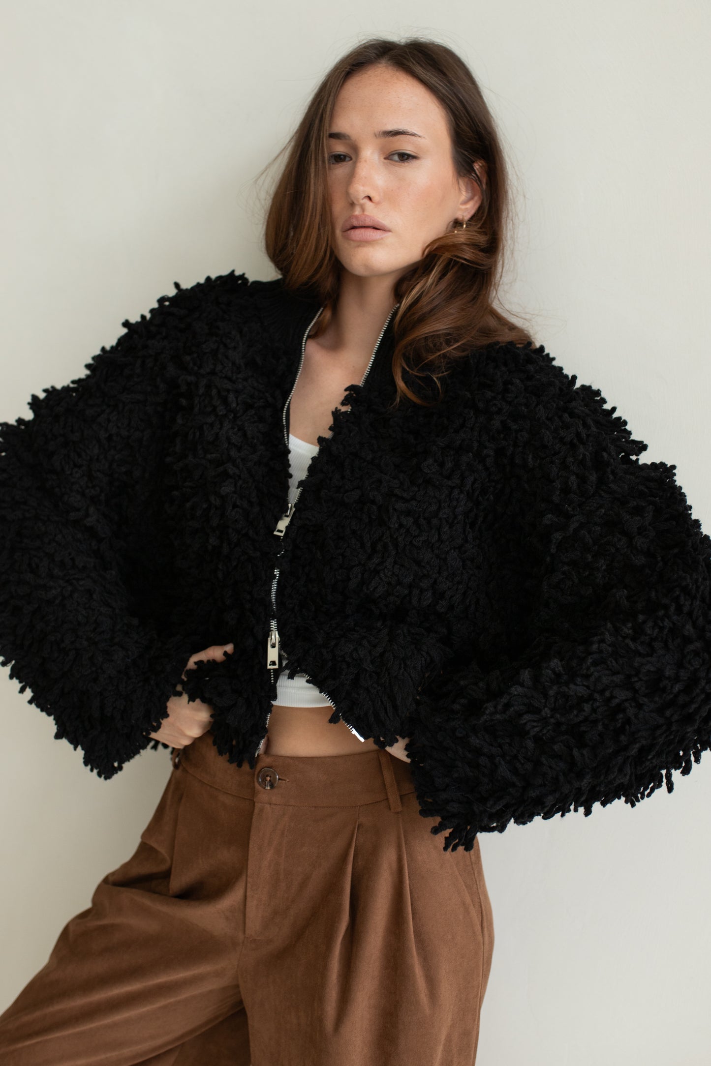 Vaenn - Carnaby Shaggy Crop Coat