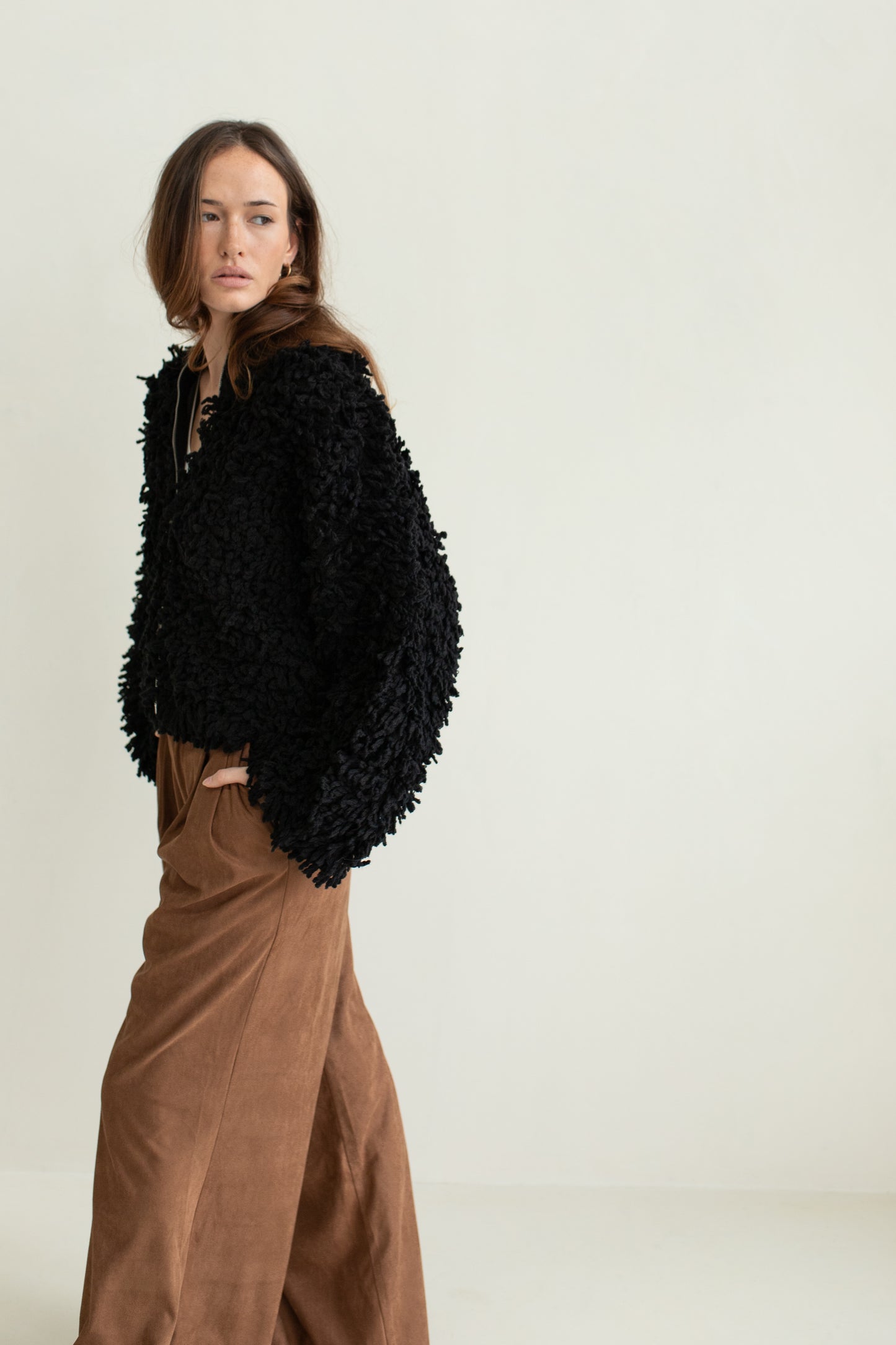 Vaenn - Carnaby Shaggy Crop Coat