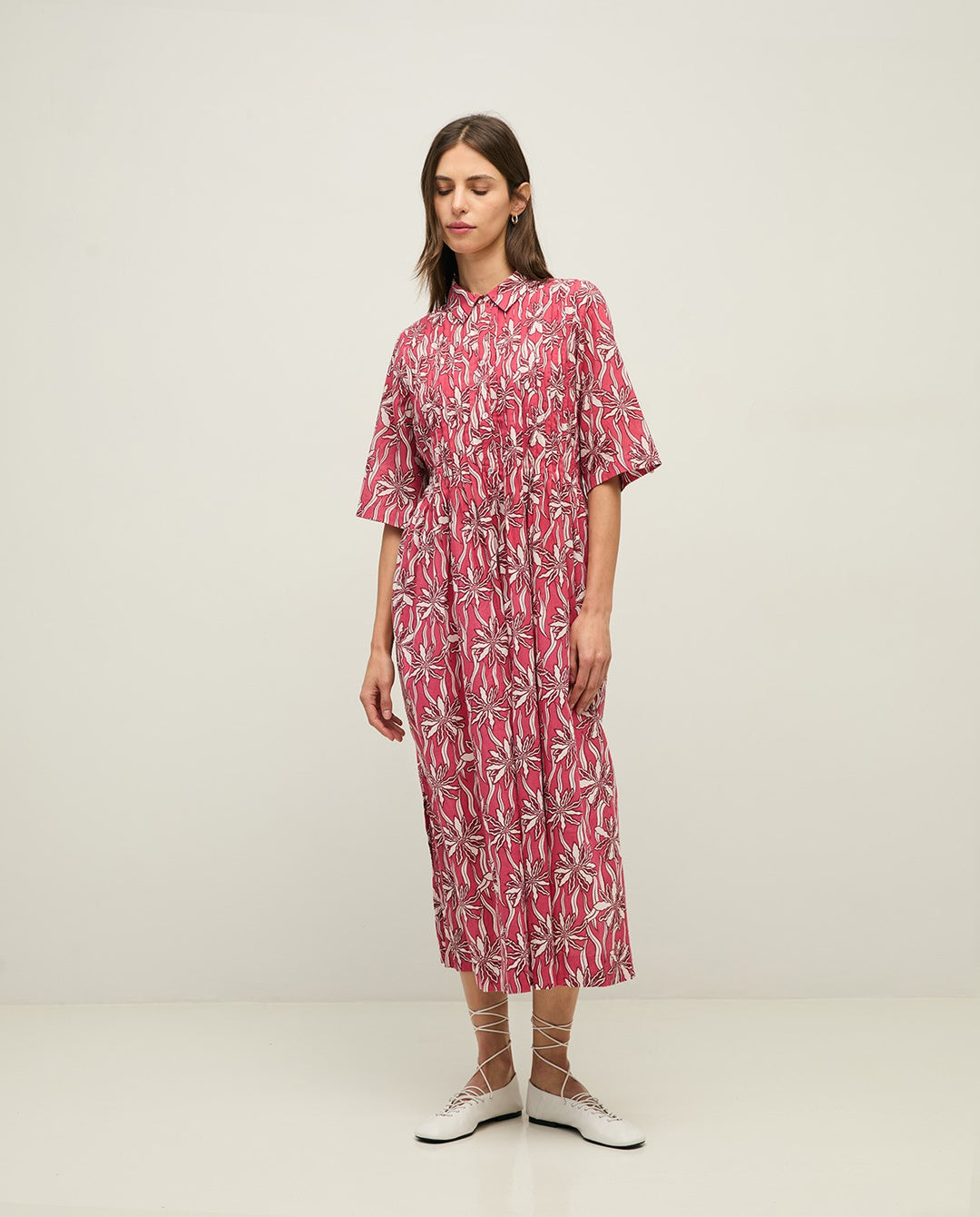 Yerse - Cotton Shirt Dress