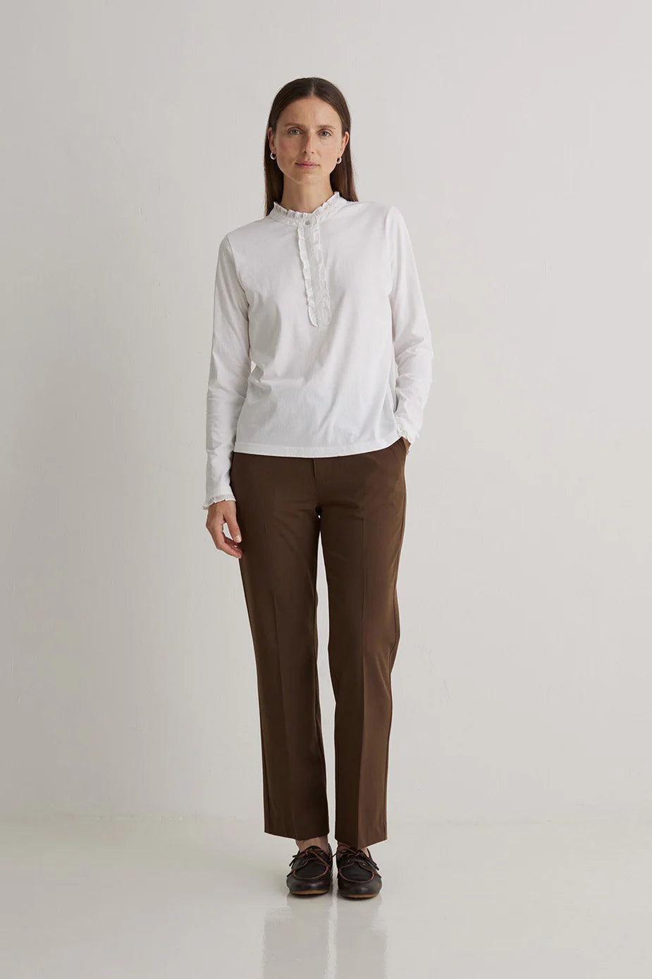 Yerse - Cotton Top with Ruffle