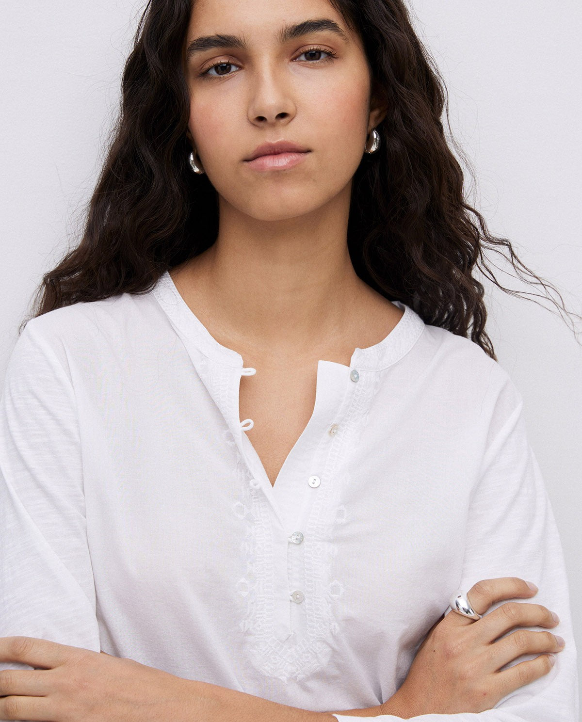 Yerse - Henley 100% Organic Cotton T-Shirt