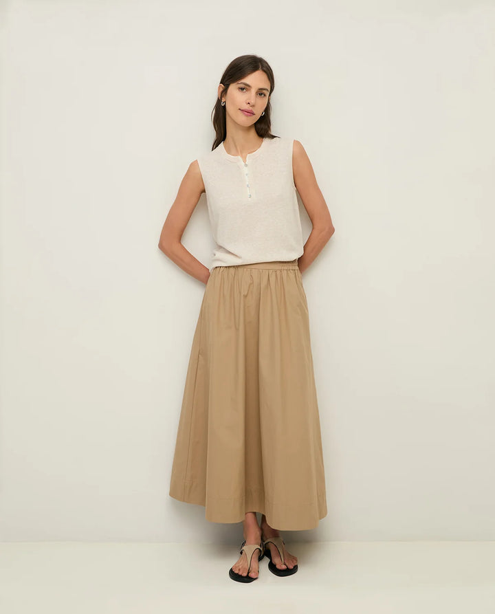 Yerse - Midi Poplin Skirt