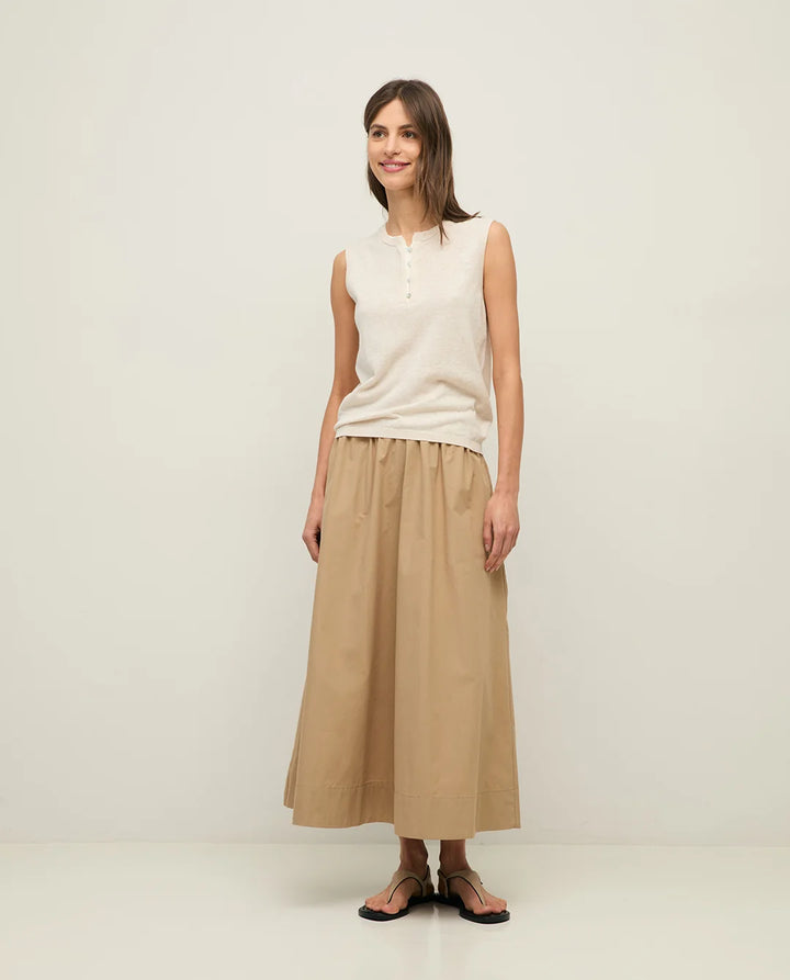 Yerse - Midi Poplin Skirt