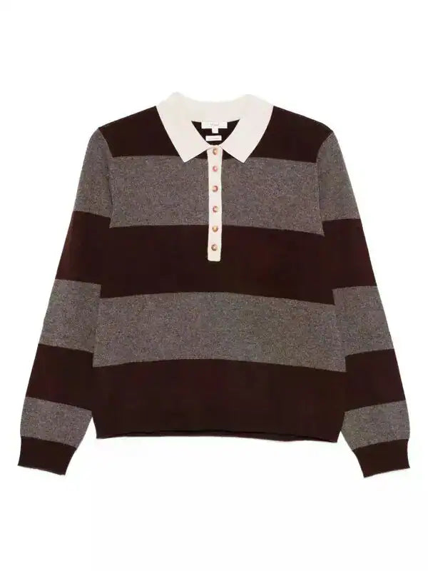 Yerse - Polo Neck Striped Jumper