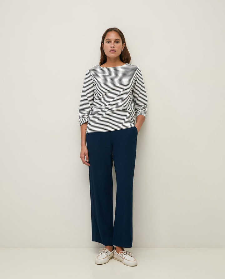 Yerse - Striped Boatneck T-shirt