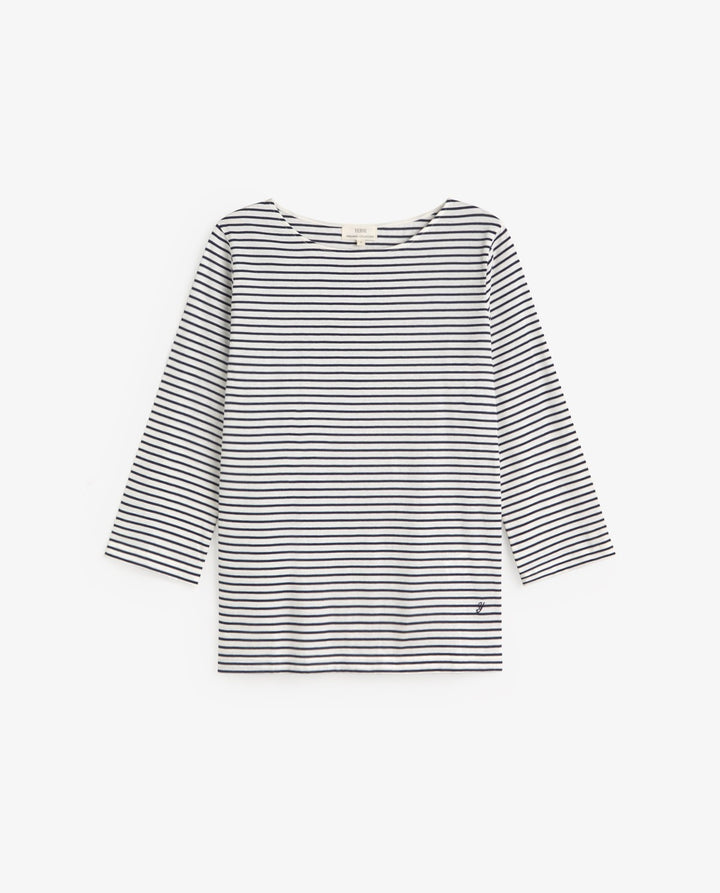Yerse - Striped Boatneck T-shirt