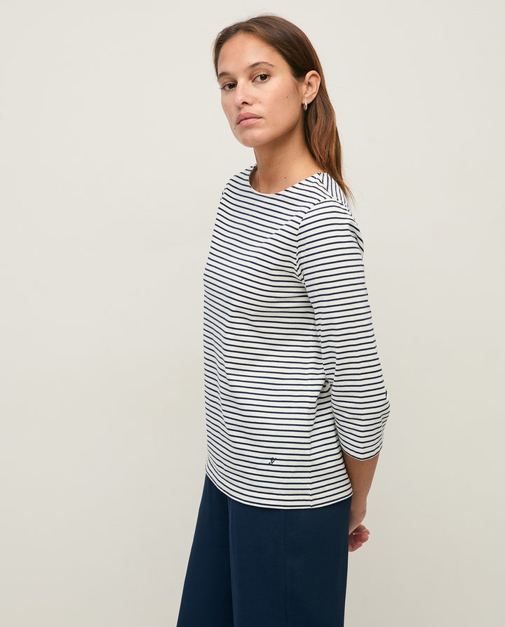 Yerse - Striped Boatneck T-shirt