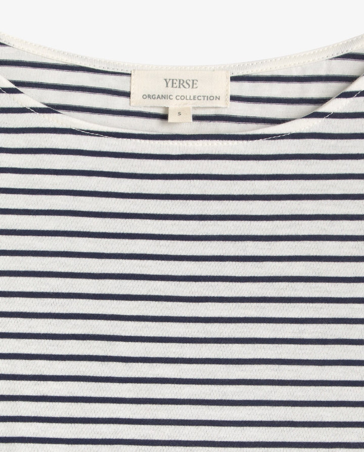 Yerse - Striped Boatneck T-shirt
